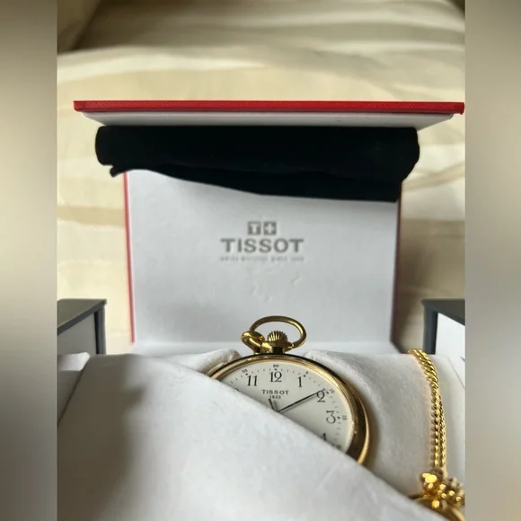 EUC TISSOT POCKET WATCH. CASE AND DUST BAG INCLUDED. - Picture 2 of 13